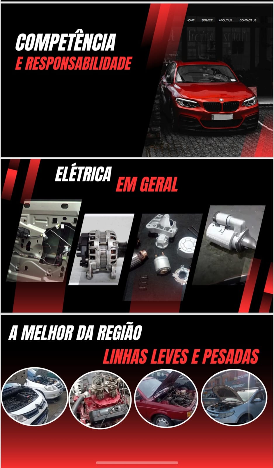 Competência e responsabilidade — elétrica em geral, linhas leves e pesadas